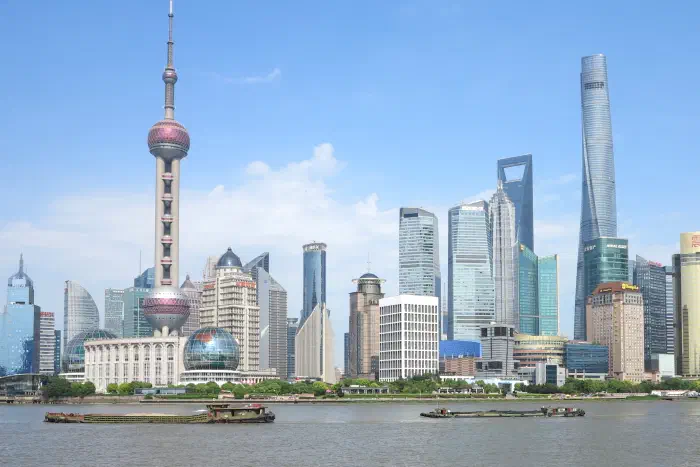 Shanghai's Pudong skyline seen from the Bund