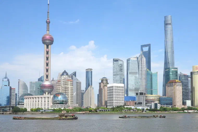 Shanghai's Pudong skyline seen from the Bund