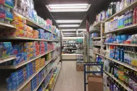 A supermarket aisle in New Orleans