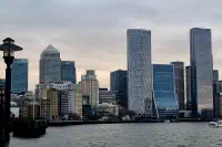 The Canary Wharf financial district, London
