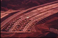 Aerial view of a new housing development