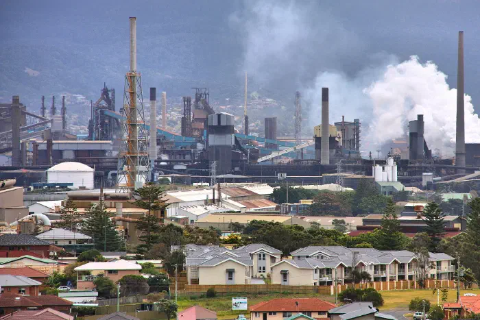 The BlueScope steelworks at Port Kembla, Australia