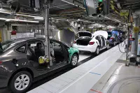 A car assembly line in Gliwice, Poland