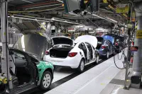A car production line in Gliwice, Poland