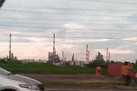 An oil refinery near Port Dickson, Malaysia