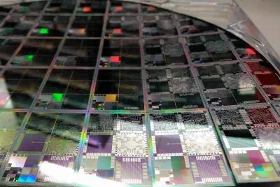 A 12-inch semiconductor wafer