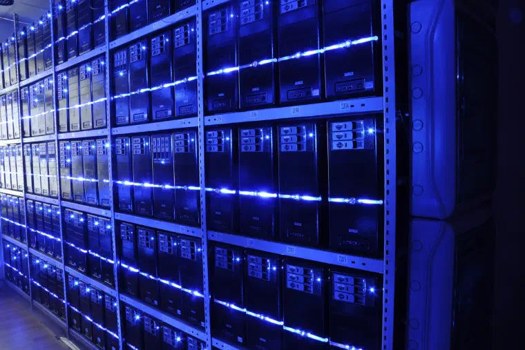 A data-centre server room