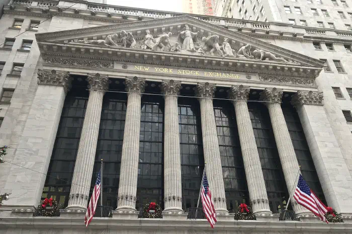 The façade of the New York Stock Exchange