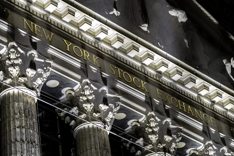 New York Stock Exchange signage on Broad Street